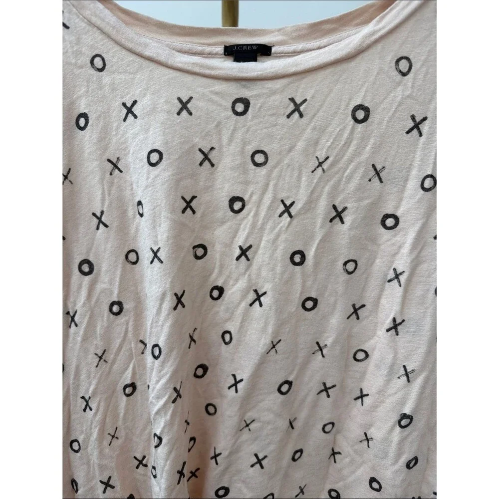 J. Crew Pale Pink Graphic T-Shirt XS